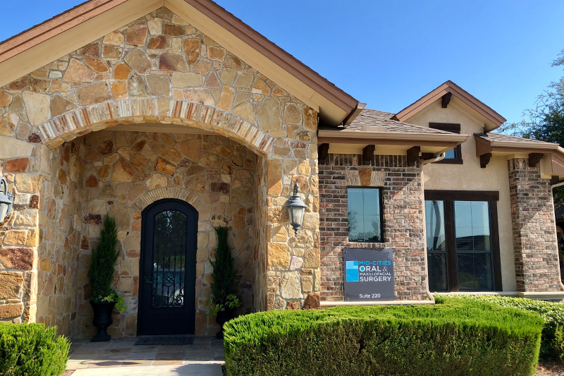 Oral surgery office exterior | Mid-Cities OMS | Colleyville, TX