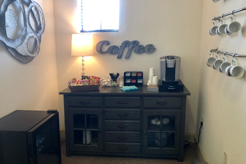 Oral Surgery Office Coffee Bar | Mid-Cities OMS | Colleyville, TX